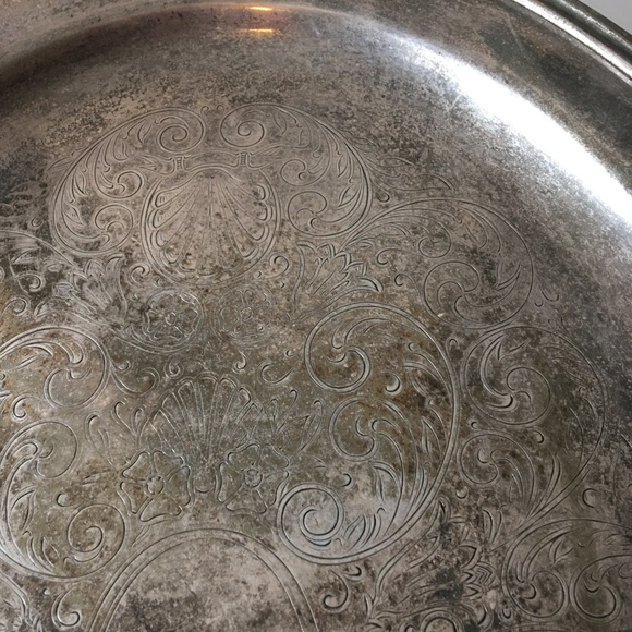 Vintage Silver Plated Serving Tray BEAUTIFUL - Picture 8 of 12
